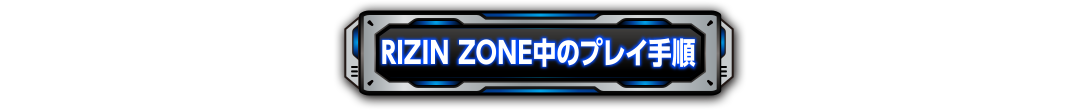 RIZIN ZONE中のプレイ手順